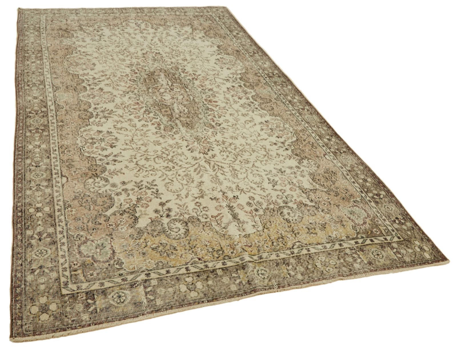 Handmade Beige Turkish Vintage Area Rug 190 Cm X 320 Cm photo furniture