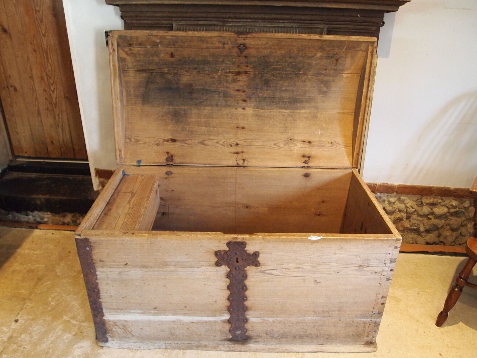 Chest George III Pine Marriage Chest Scandinavian C1780 photo Furniture