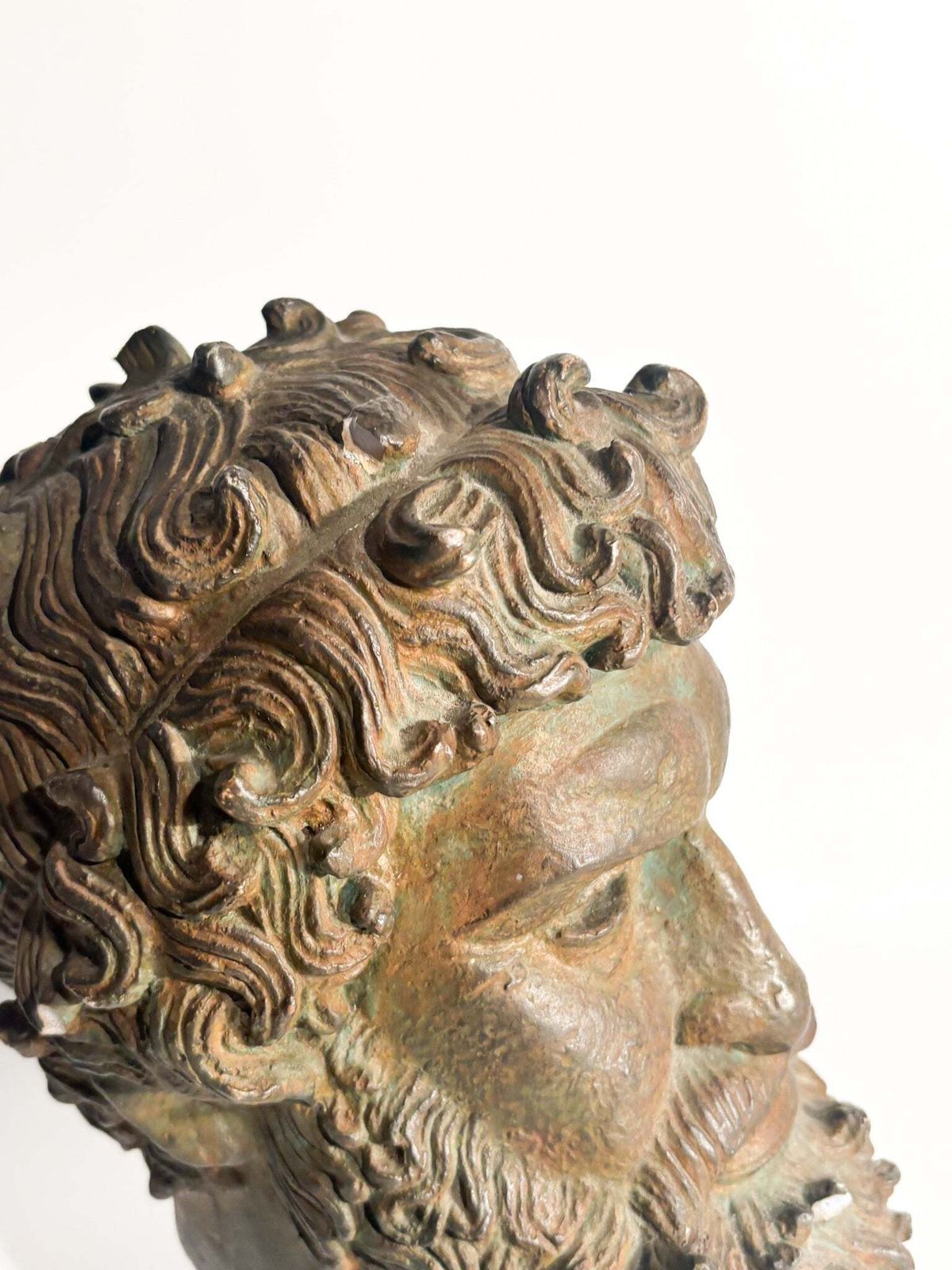 Head Of The Boxer Satyros Of Elis In Marble Printed 20th Century photo Art