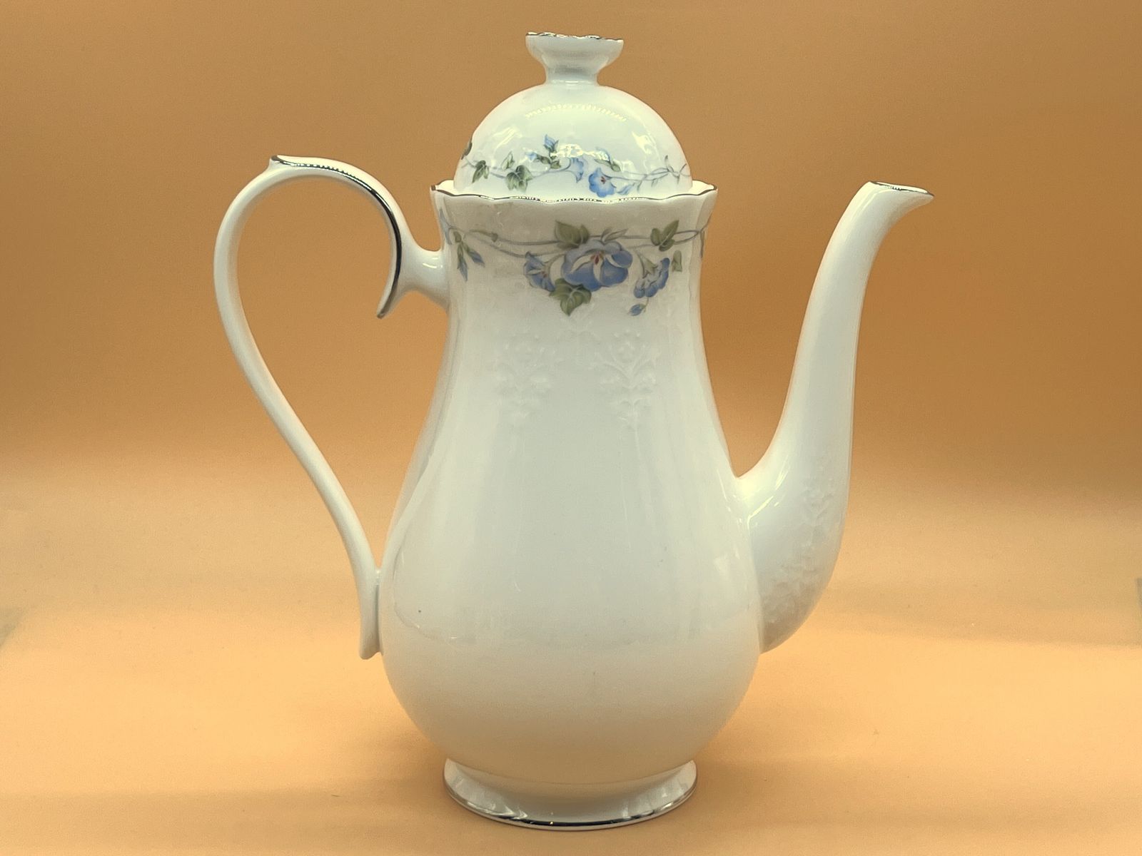 Royal Albert China For All Seasons Morning Flower Design 2 Pint Capacity Coffee Pot. C1984. photo buy