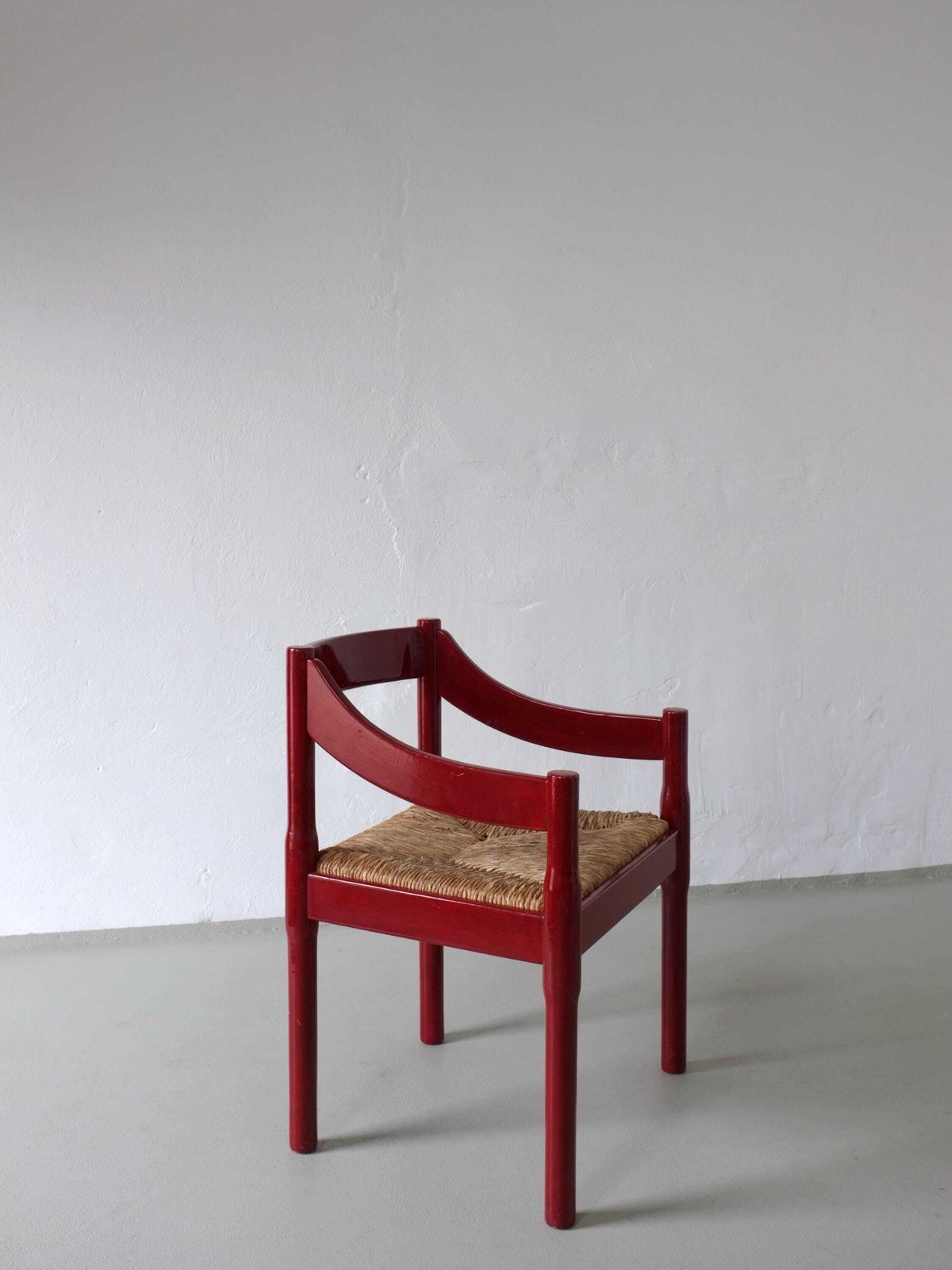 2 Red Vico Magistretti “Carimate” Style Armchairs | Italy | 1970s photo Furniture