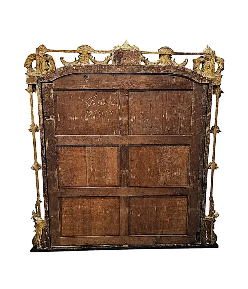 Home Decor A Very Rare Large Size 19th Century Castle Or Country House Overmantel Mirror photo