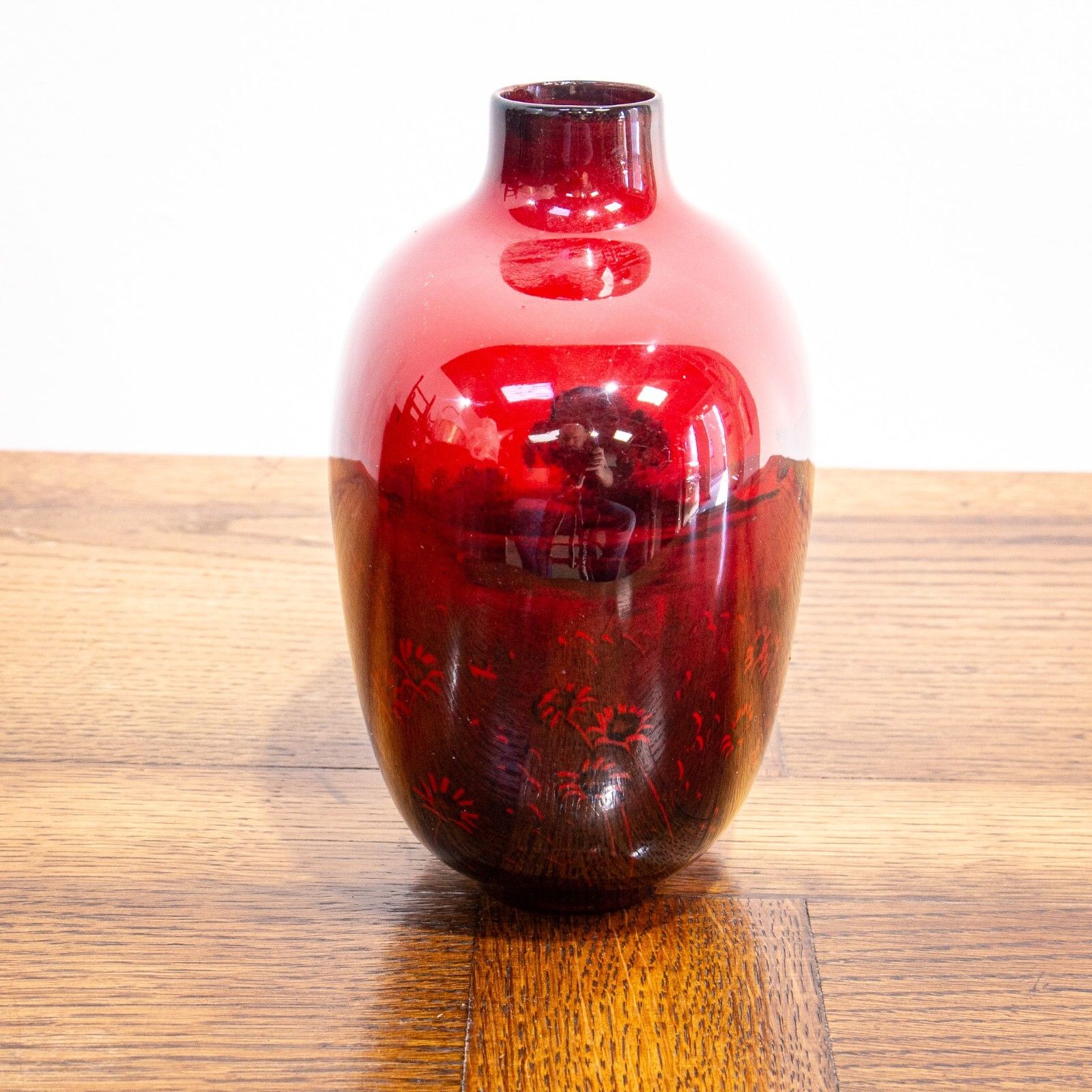 Royal Doulton Flambe Flagon Vase photo 235.0