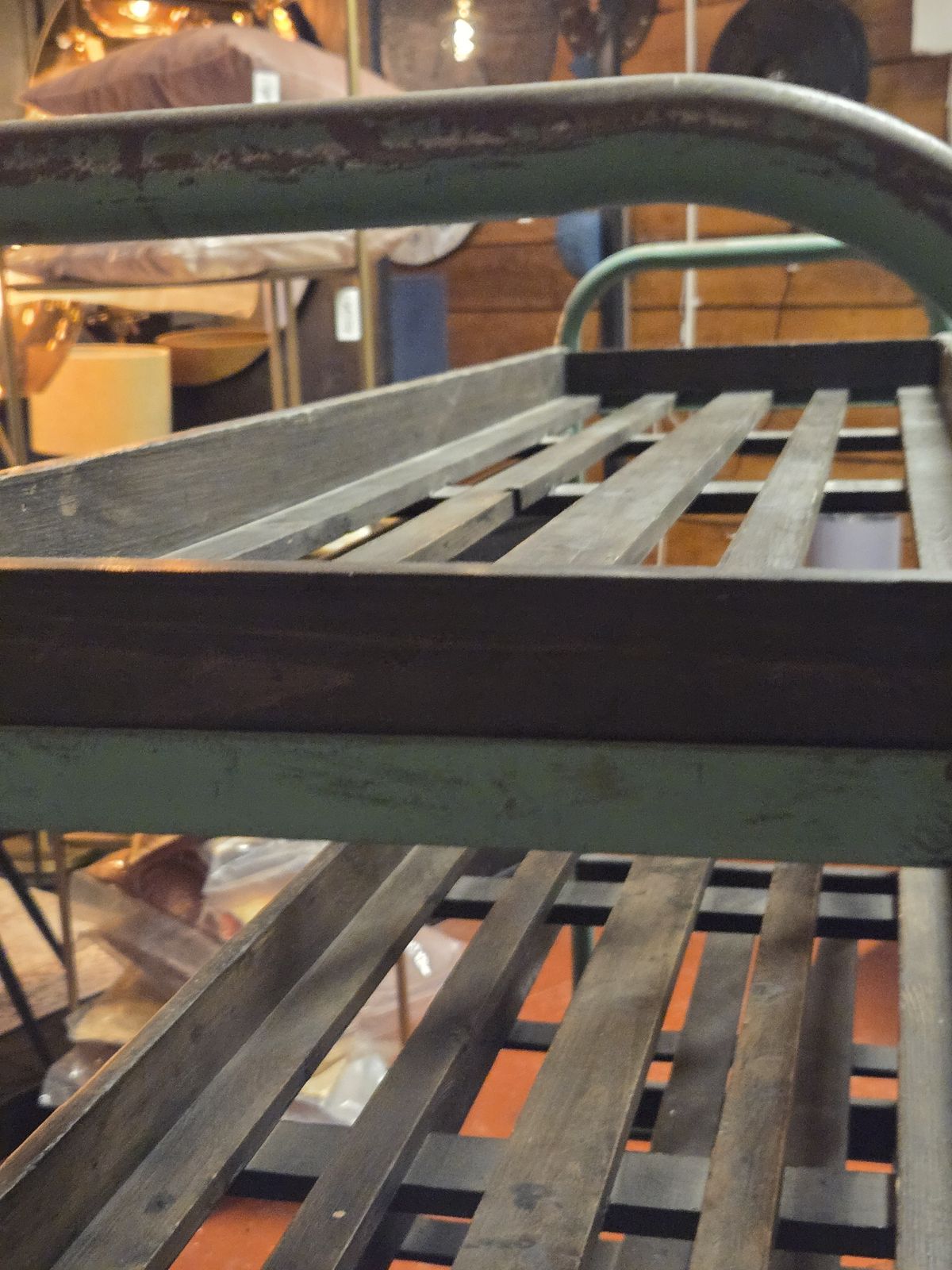 Origional Old Factory Shoe Storage Trolleys photo buy