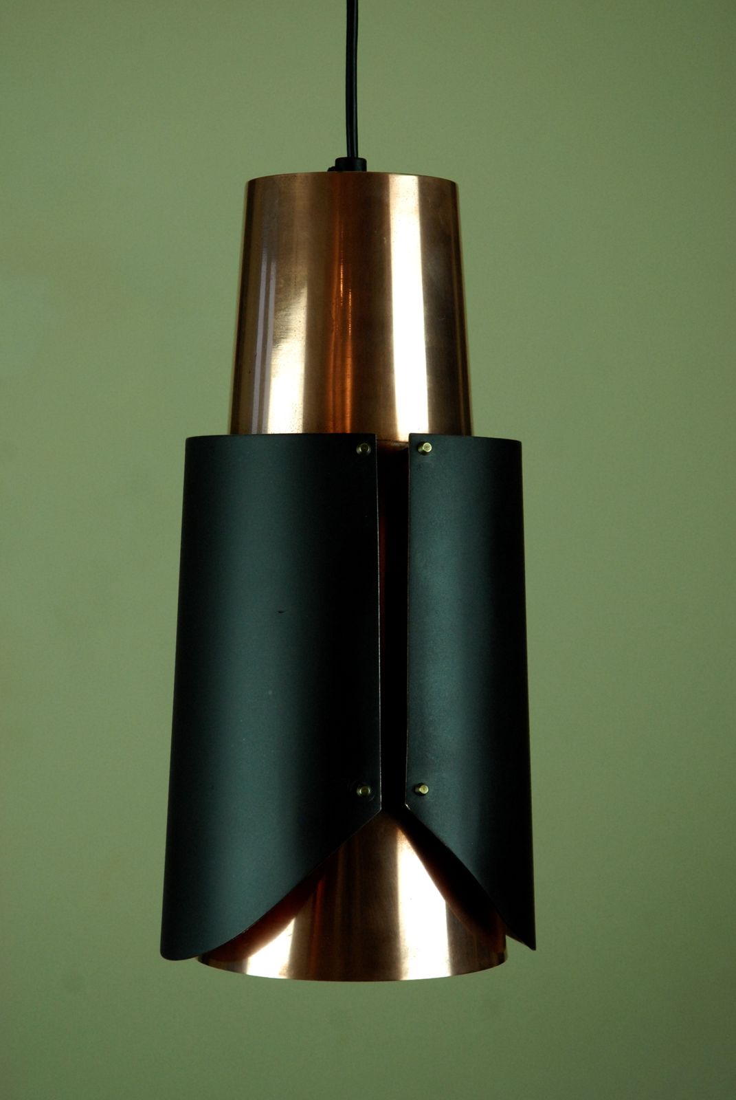 østerport Pendant Lamp Attributed To Bent Karlby For Lyfa, Denmark, 1960s photo for sale