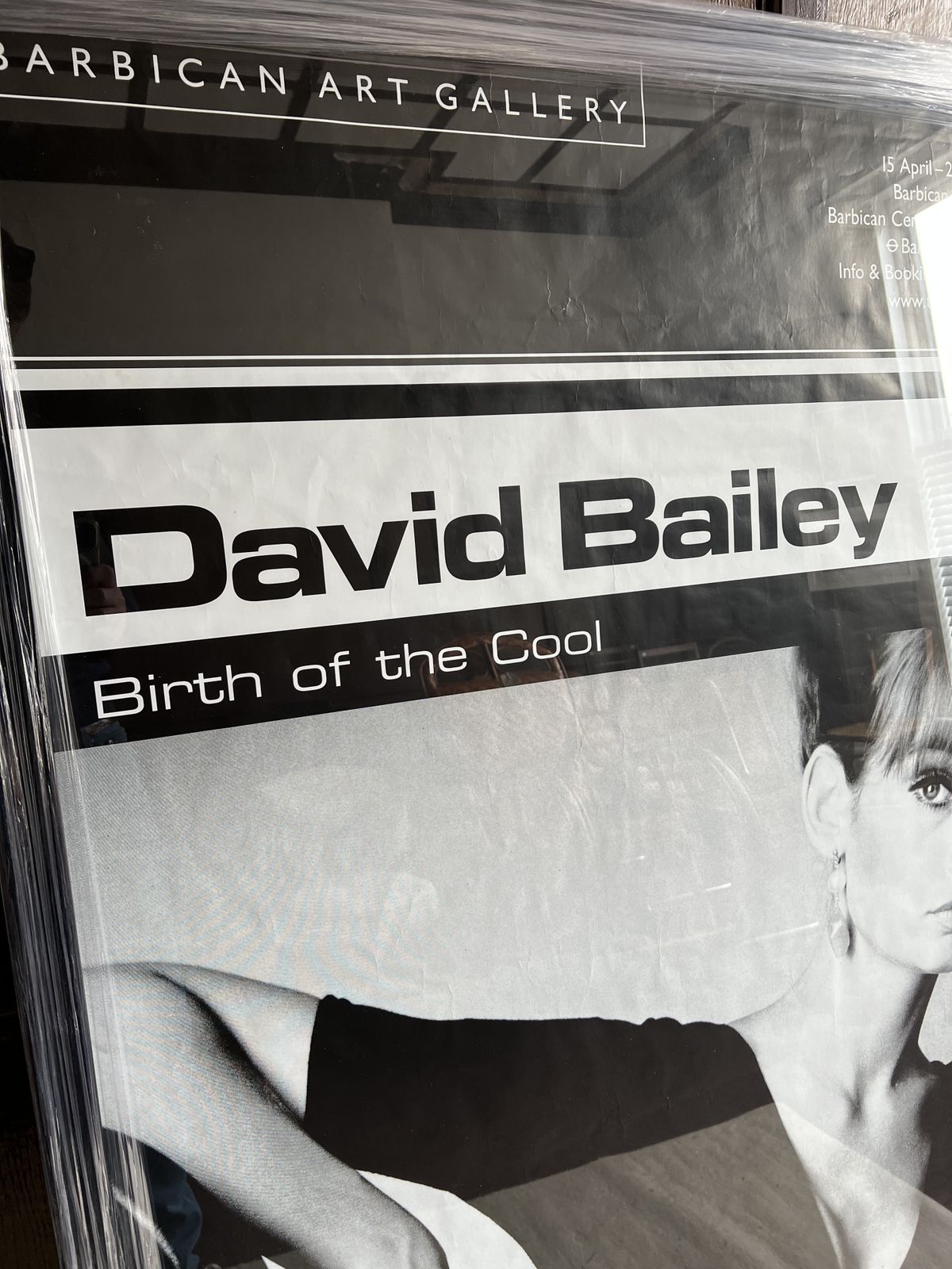 David Bailey Framed Exhibition Poster For The 'Birth Of The Cool' At Barbican Art Gallery 1999