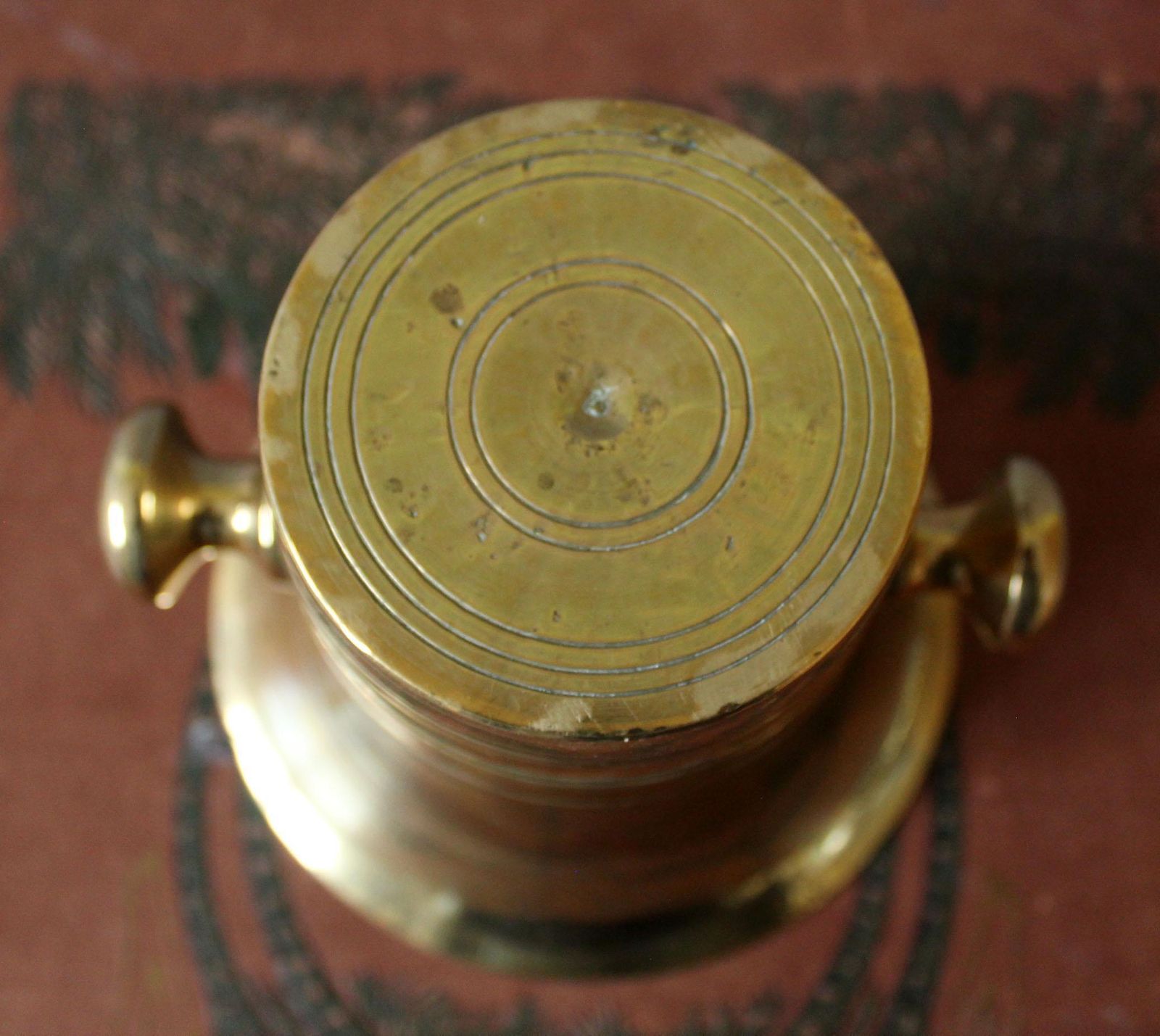 Antique Heavy Bronze Brass Mortar And Pestle, 2.8 Kilos, Apothecary, Pharmacy, Kitchen Accessory, Medicine, Spices, Solid Brass photo buy