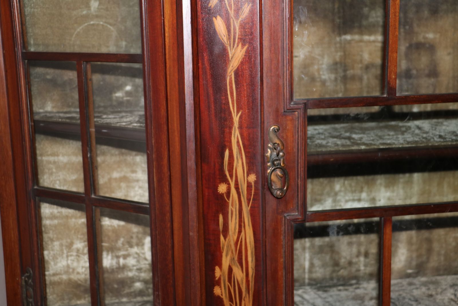 Arts And Crafts Period Mahogany Display Cabinet Shapland & Petter Of Barnstaple Circa 1900 photo buy