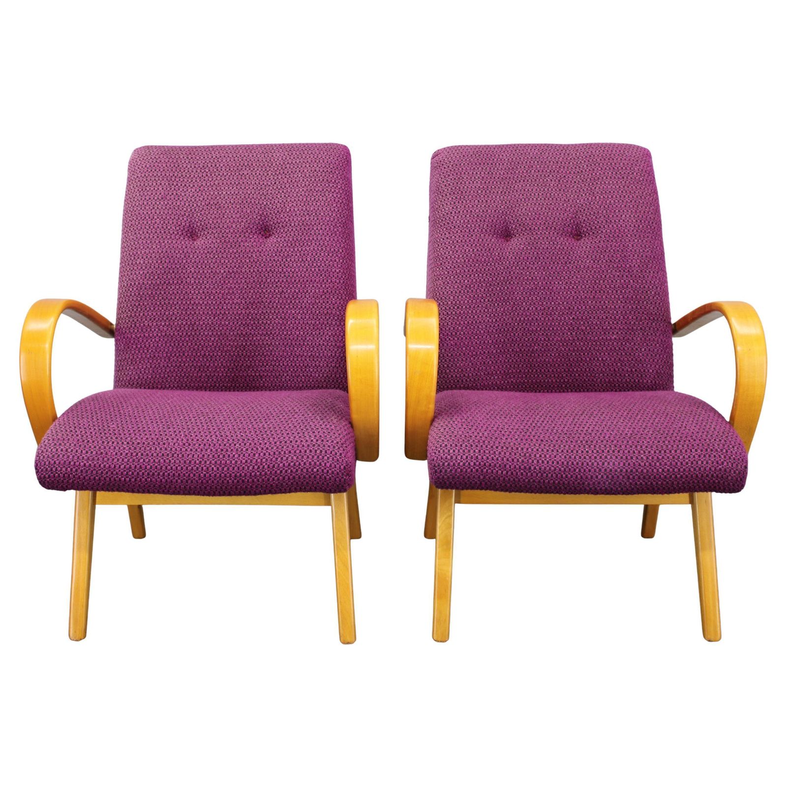 1960s Pair Of Armchairs, Czechoslovakia photo furniture