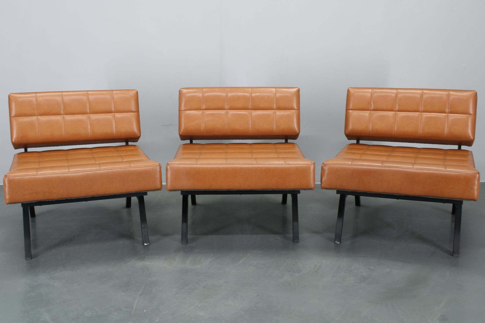 1970s Brevetti Ipe Set Of Three Rare Convertible Lounge Chairs, Italy photo furniture