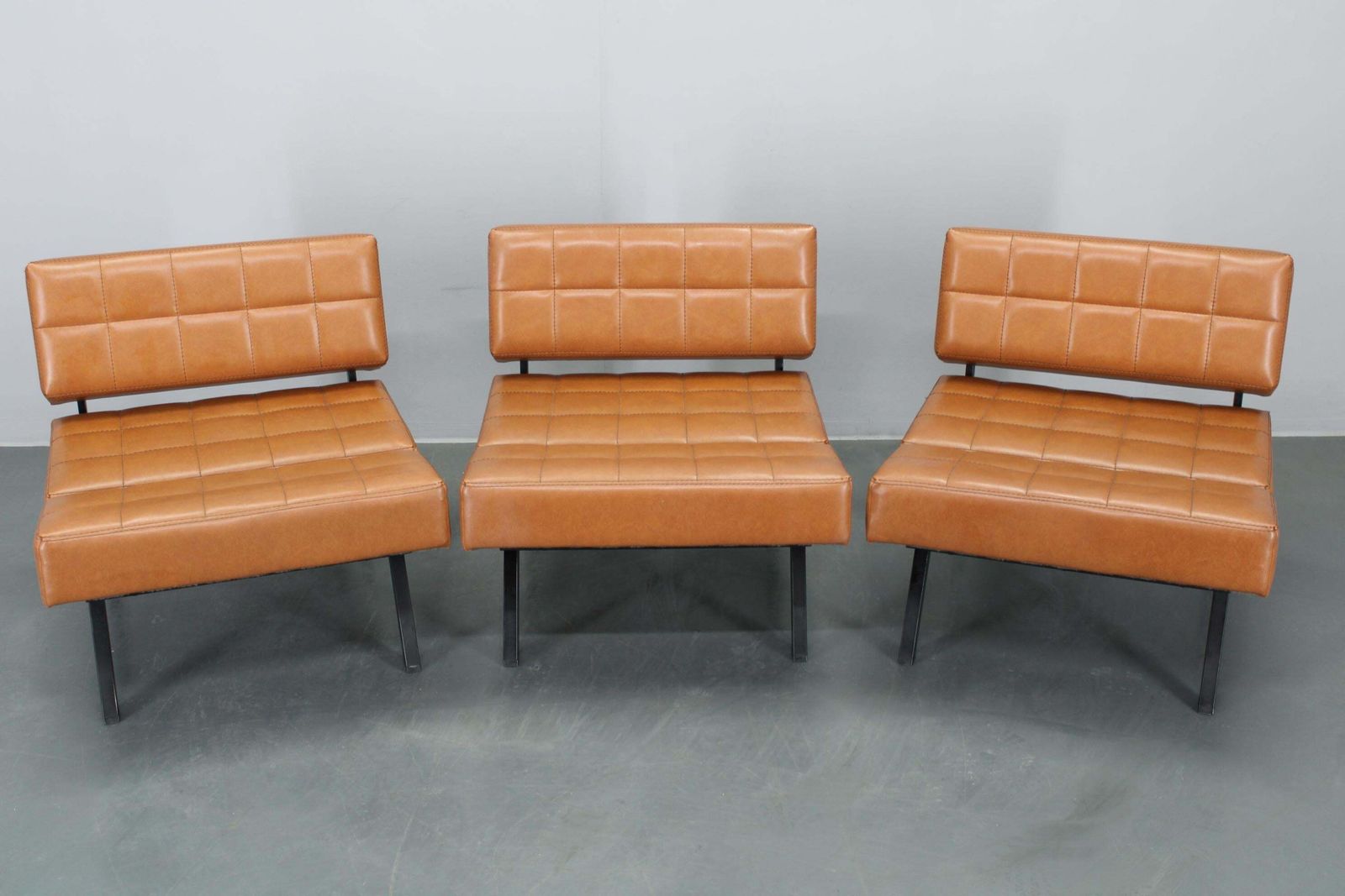 1970s Brevetti Ipe Set Of Three Rare Convertible Lounge Chairs, Italy photo for sale