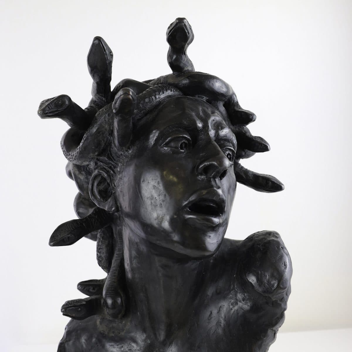 Lost Wax Bronze Sculpture, 20th Century, Head Of Medusa photo for sale