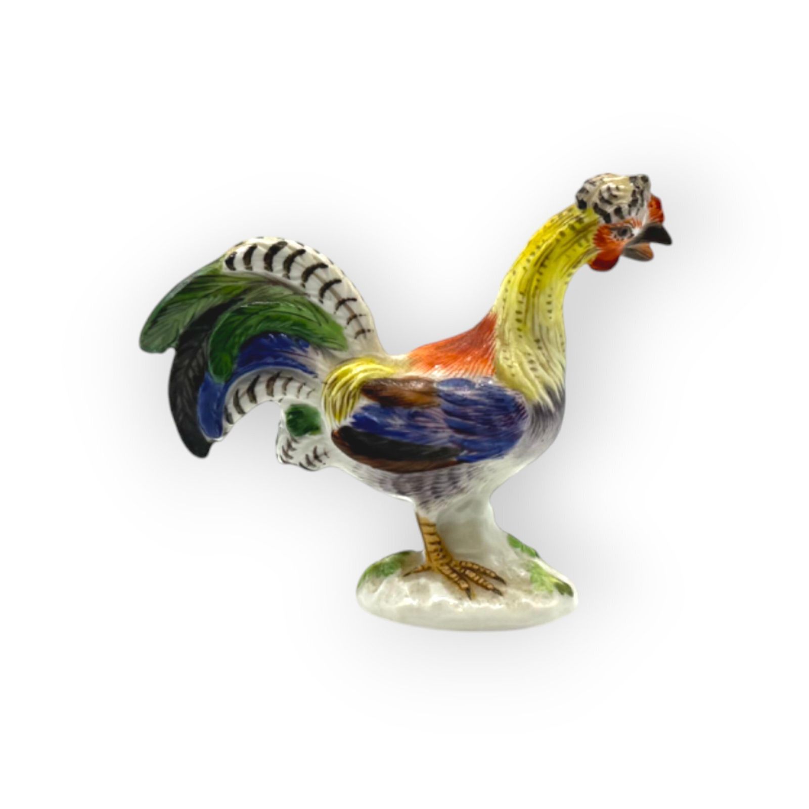 Meissen Miniature Model Of A Cockerel photo Art