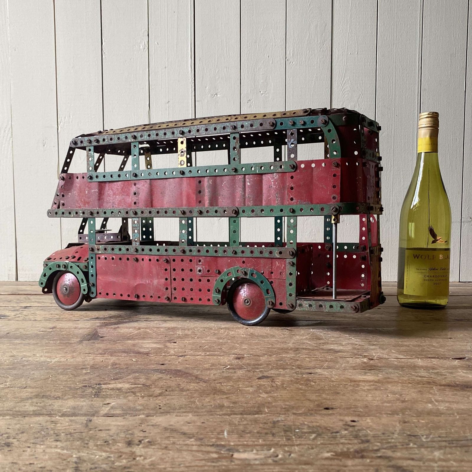Vintage Meccano Routemaster Bus photo vinterior