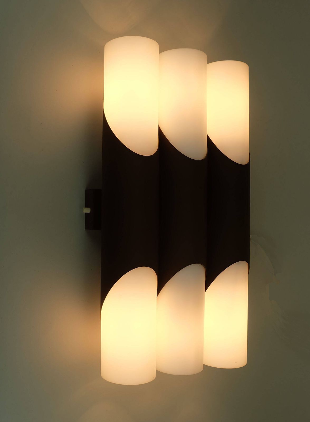 Wall Lamp Design Klaus Link For Neuhaus Leuchten 1960s Metal Satin Glass photo buy