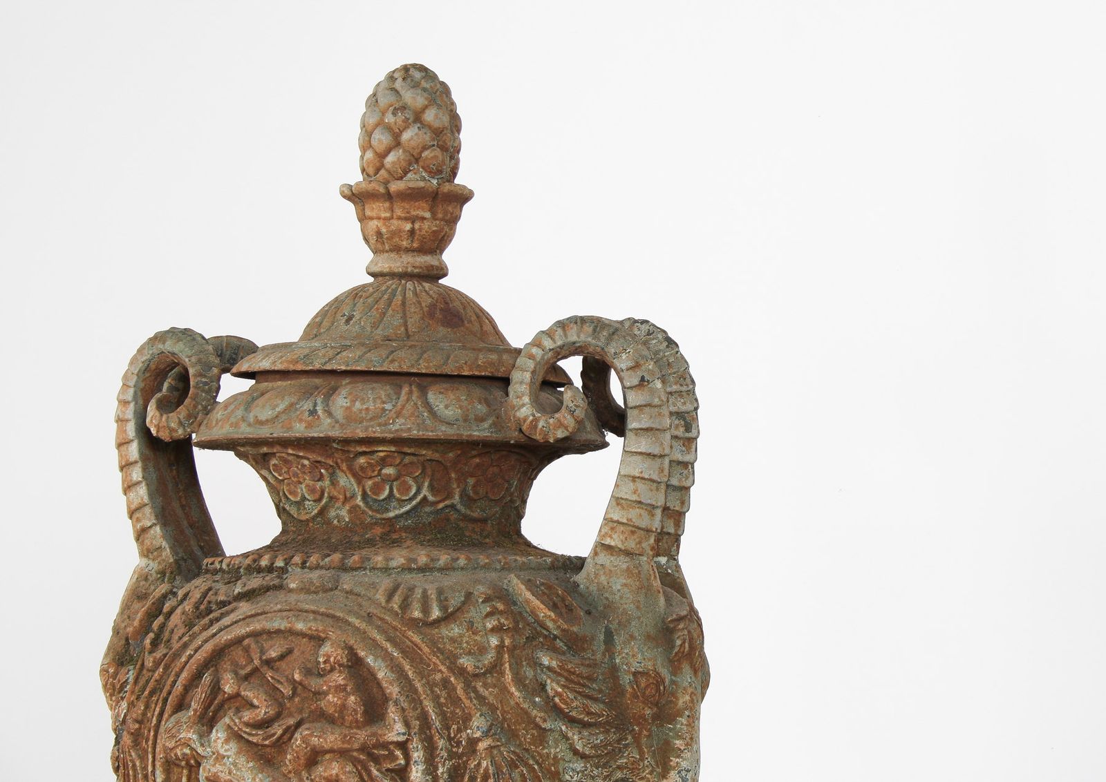 Outstanding Large Scale Decorative Cast Iron Victorian Garden Urn Feature photo furniture