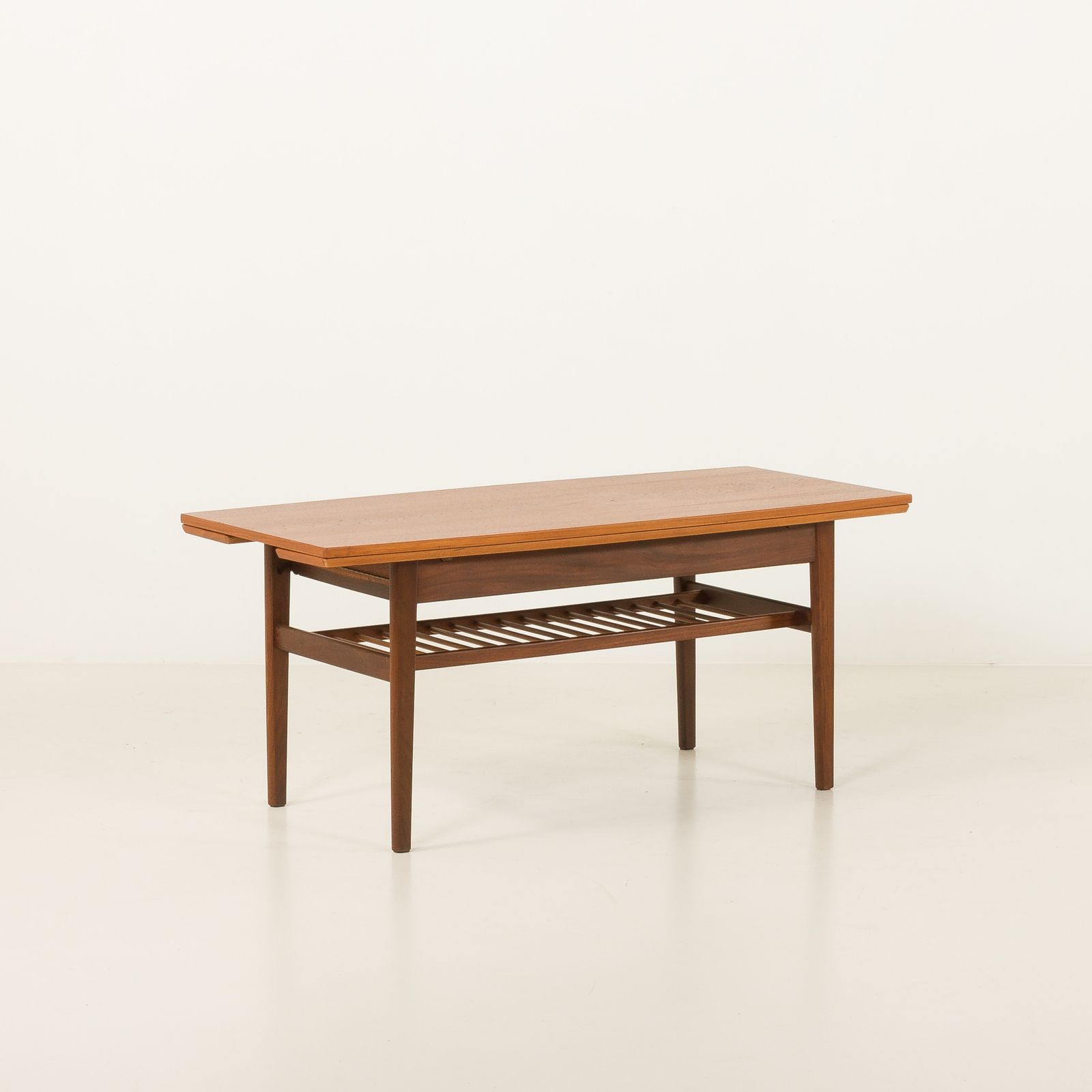 Vintage Elevator Teak Table Attr. To Kai Kristiansen, 1960s photo Furniture