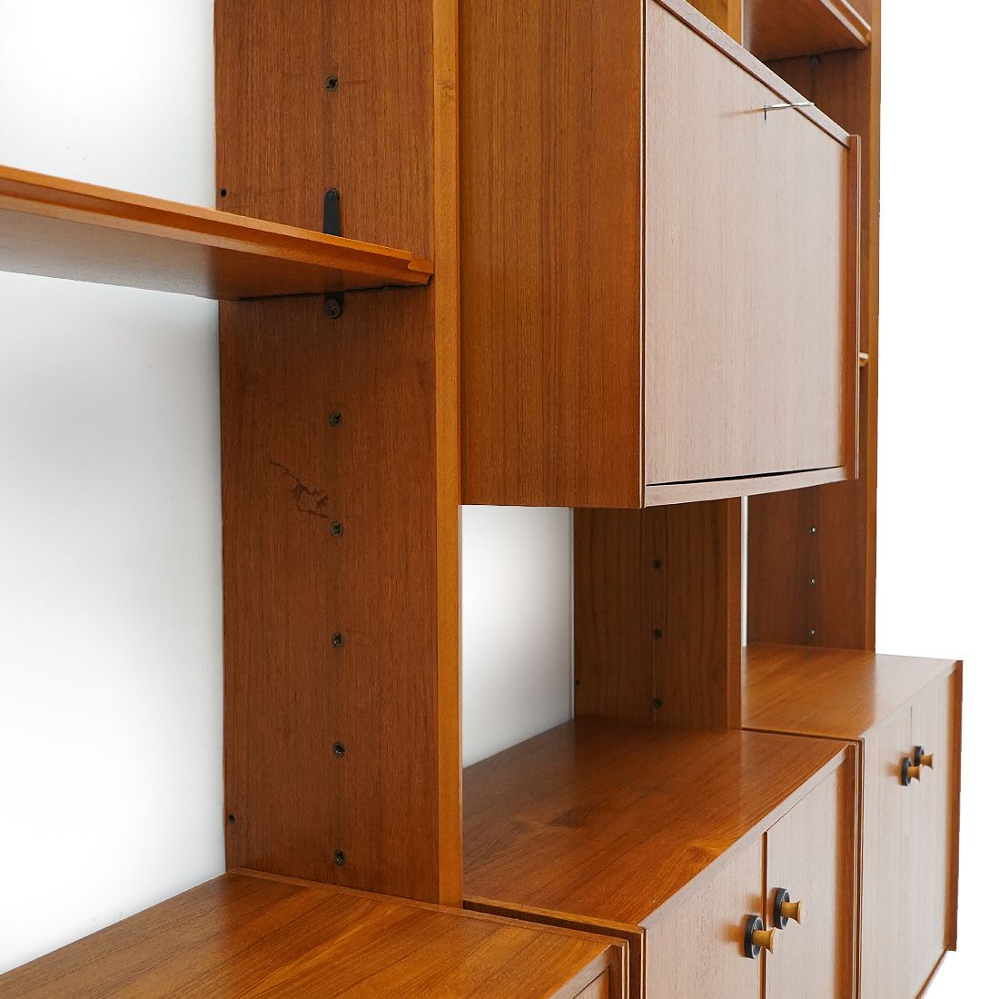 photo furniture Bookcase With Wooden Uprights By Av Arredamenti Contemporanei, 1960s