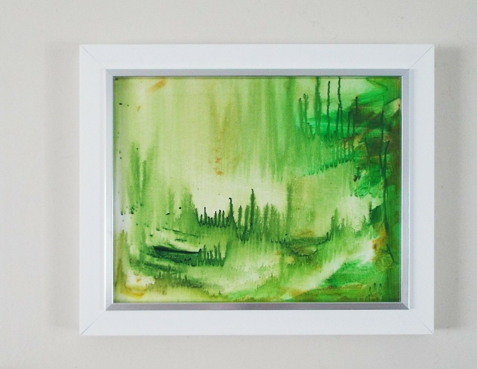 Abstract Landscape Painting River Cave Decor Framed Original Art James Lucas