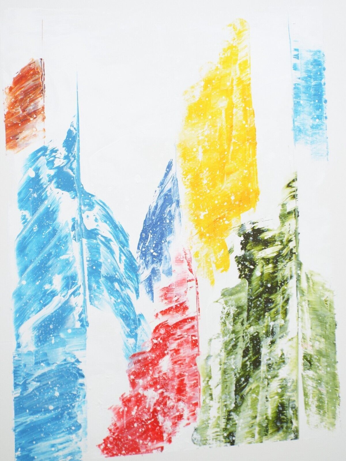 Large Abstract Sailing Nautical Sail Boats Painting Signed  James Lucas 70x100cm photo furniture