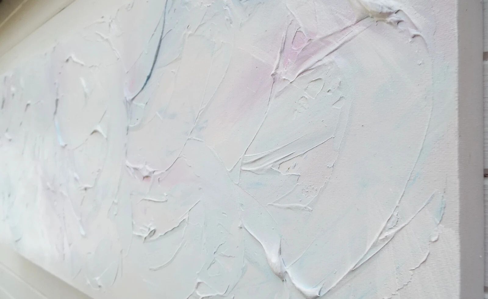 New Original Abstract Painting On Canvas Soothing Sky James Lucas 80x30cm photo vinterior