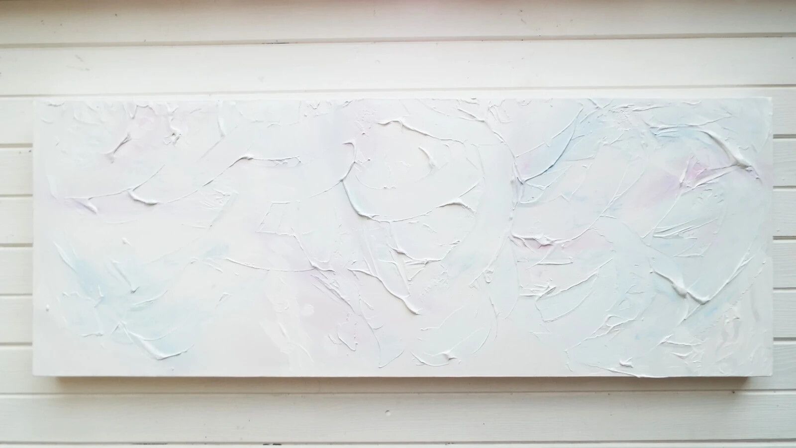 New Original Abstract Painting On Canvas Soothing Sky James Lucas 80x30cm photo vintage