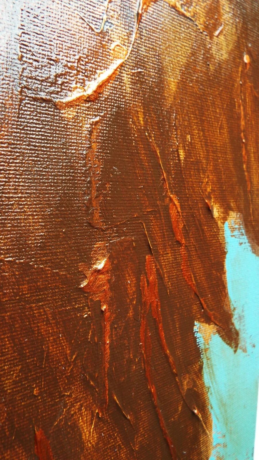 New Original Abstract Figurative Painting Broken Abstract  James Lucas 80x30cm photo vintage