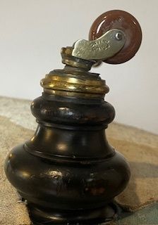 Furniture Antique Howard Style Button Back Over Stuffed Bedroom Nursing Chair photo