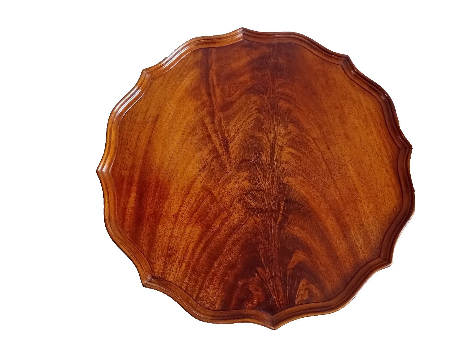 Beautiful Antique Flame Mahogany Pie Crust Edge  Lamp/Tea/Side /Wine Table photo furniture