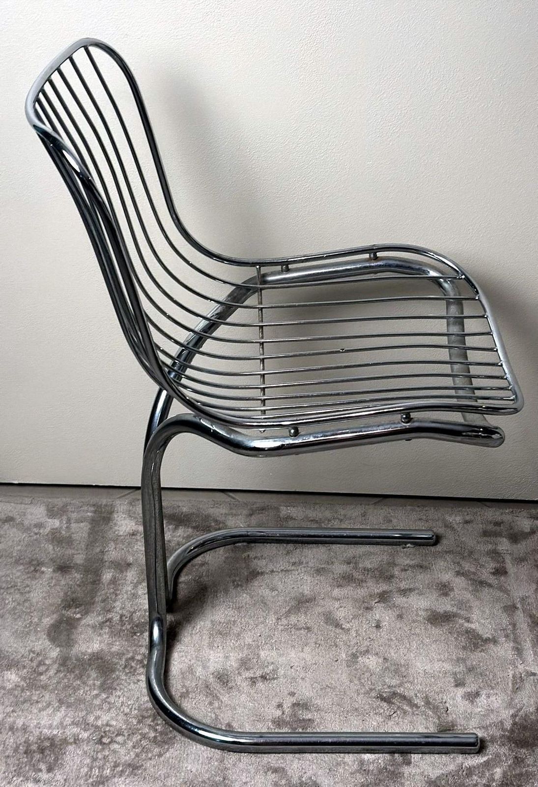 Furniture Gastone Rinaldi  Designer Italian Steel Tubular Chair For Rima Padova photo