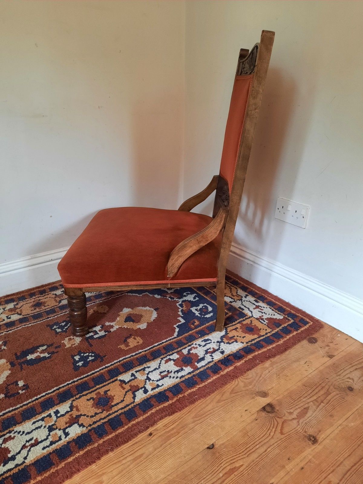 Vintage Antique  Victorian  Nursing Chair / Armchair photo 175.0
