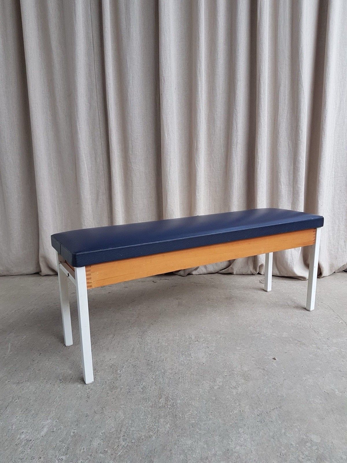 Vtg Mid Century Post Modern Modernist Hallway Dining Bench Seat Chair Retro R833 photo 218.5