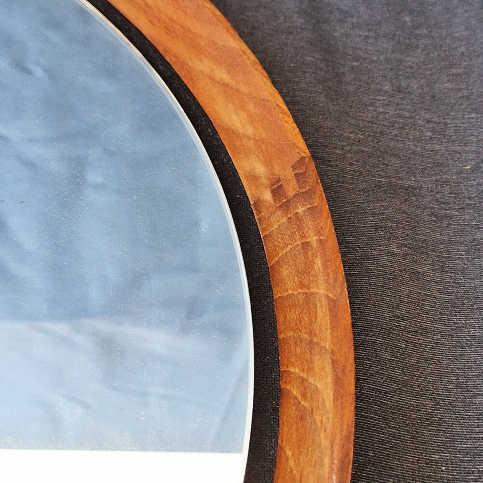 Scandinavian Teak Mirror By Uno & östen Kristiansson For Luxus. 1950–1959 photo for sale