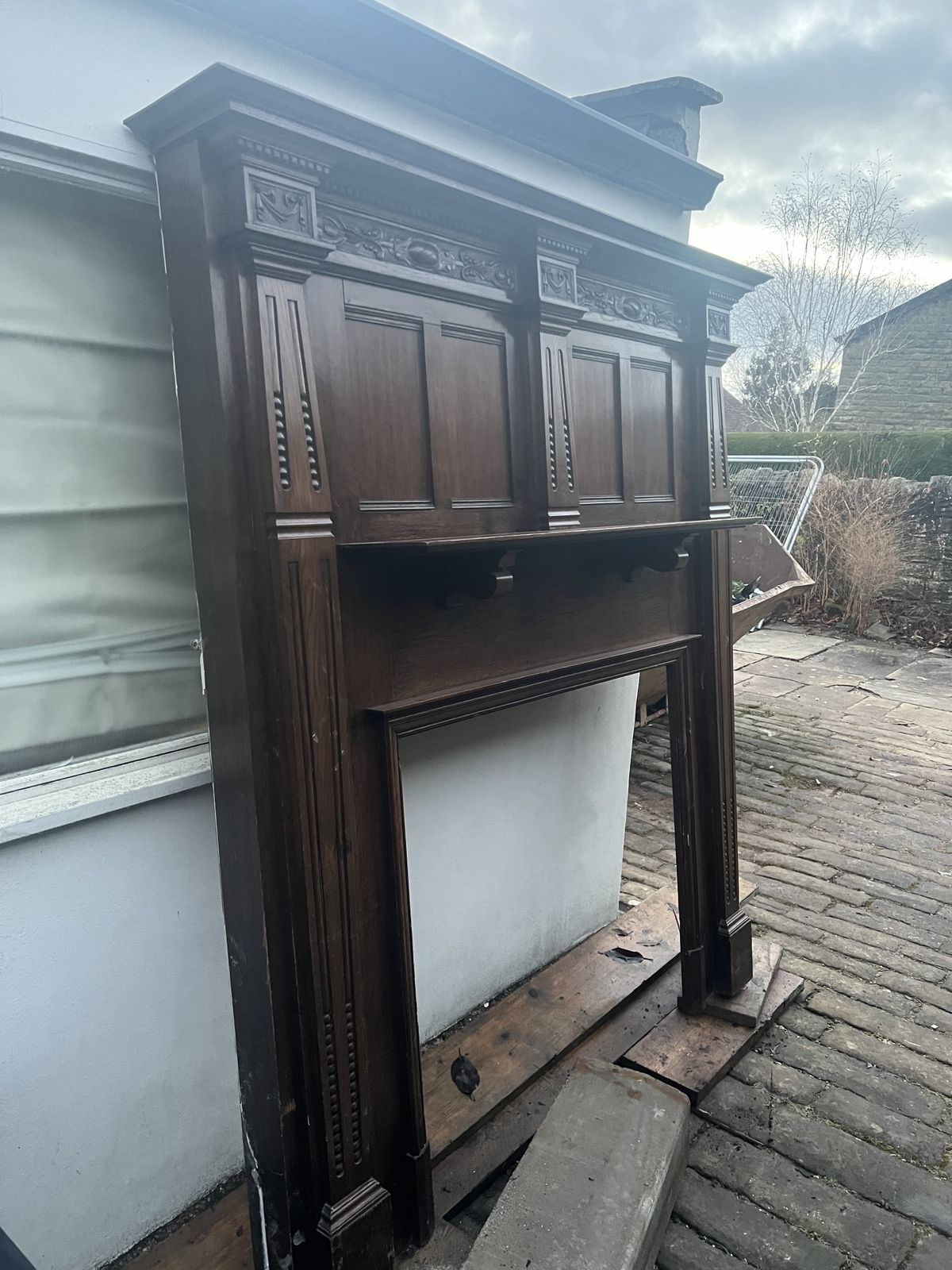 Victorian Grand Oak Fire Place photo furniture