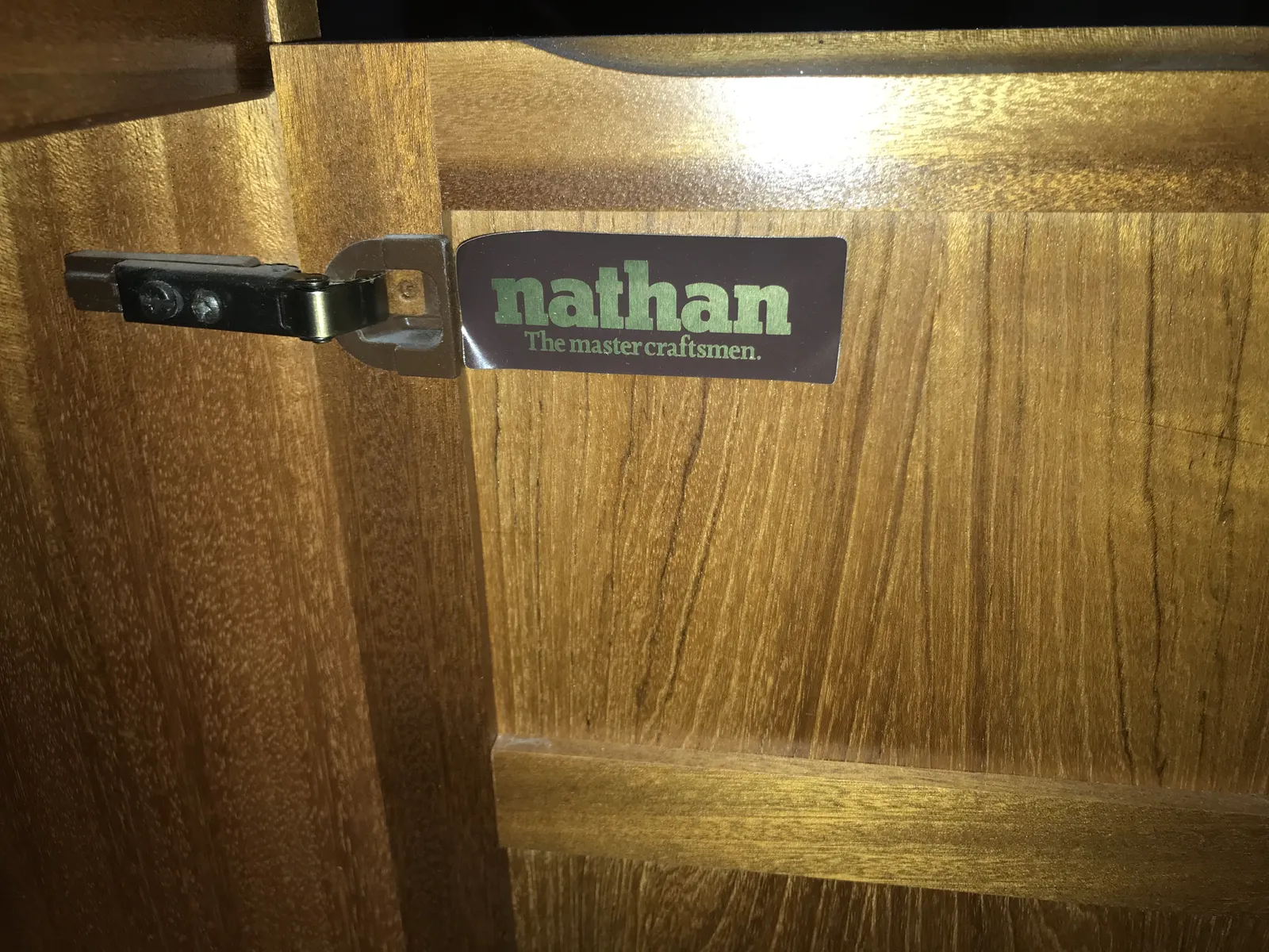 Mid Century Nathan Furniture Display Cabinet With Original Lighting photo Furniture