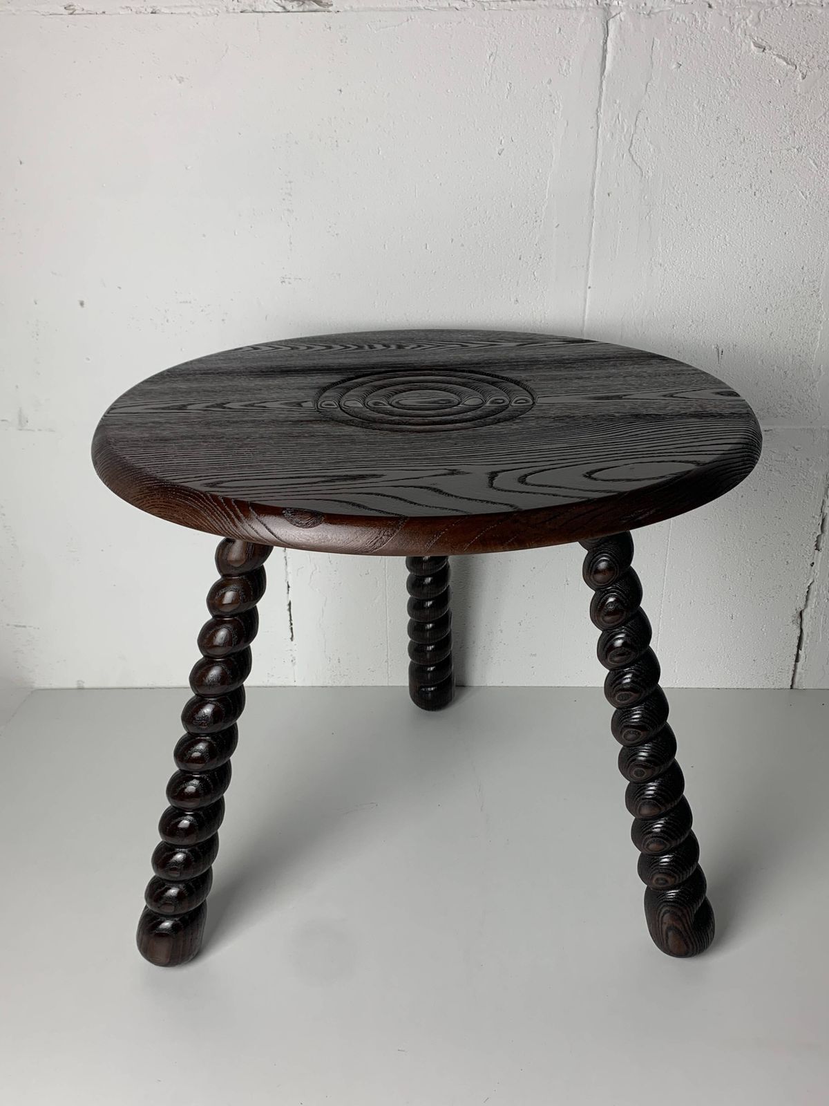 French Modernist Wood Turned Bobbin Side Sable In The Manner Of Charles Dud photo furniture