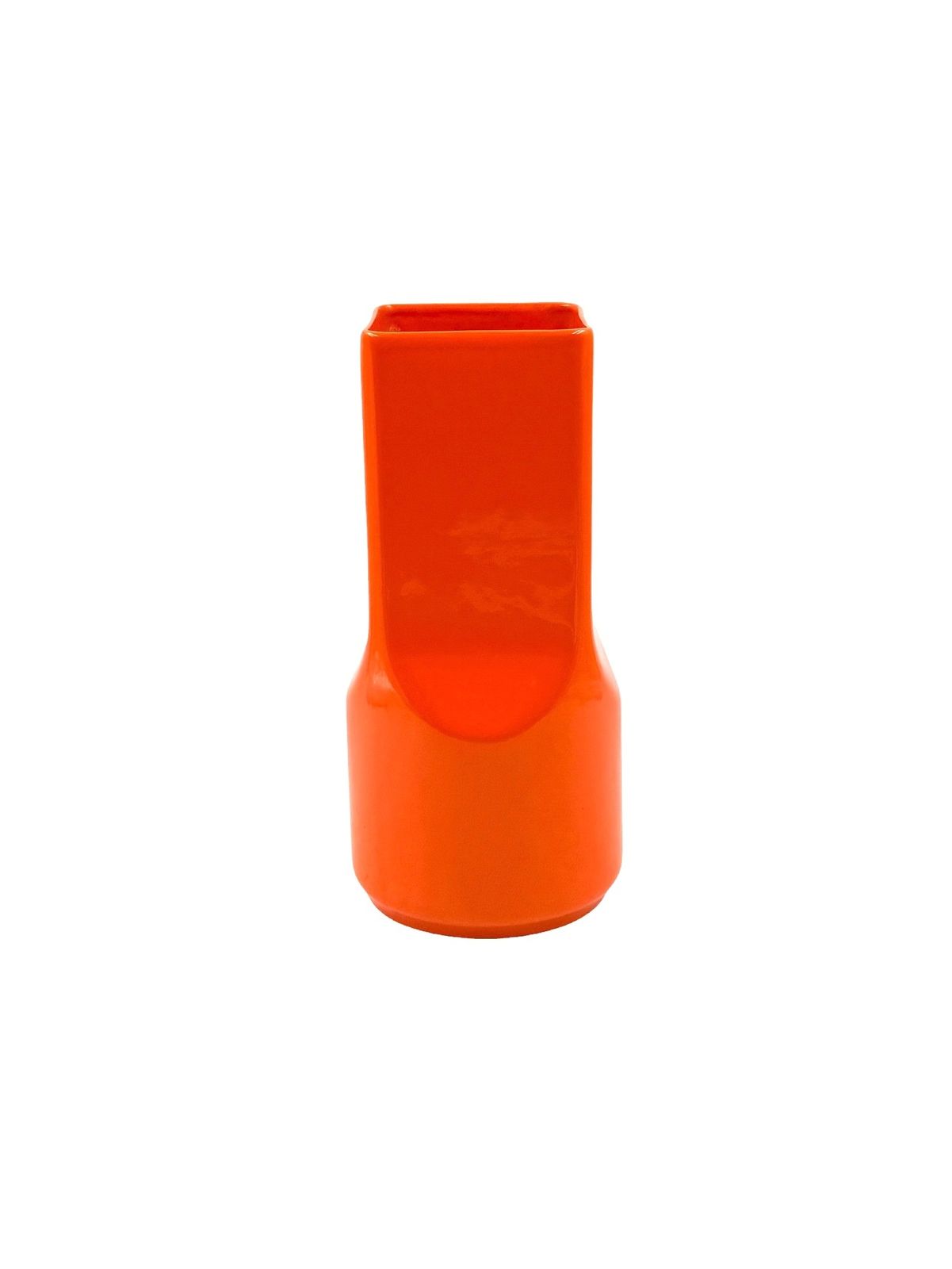 380.0 Studio Opi, Space Age Orange Ceramic Vase, Gabbianelli Italy Ca. 1960 photo