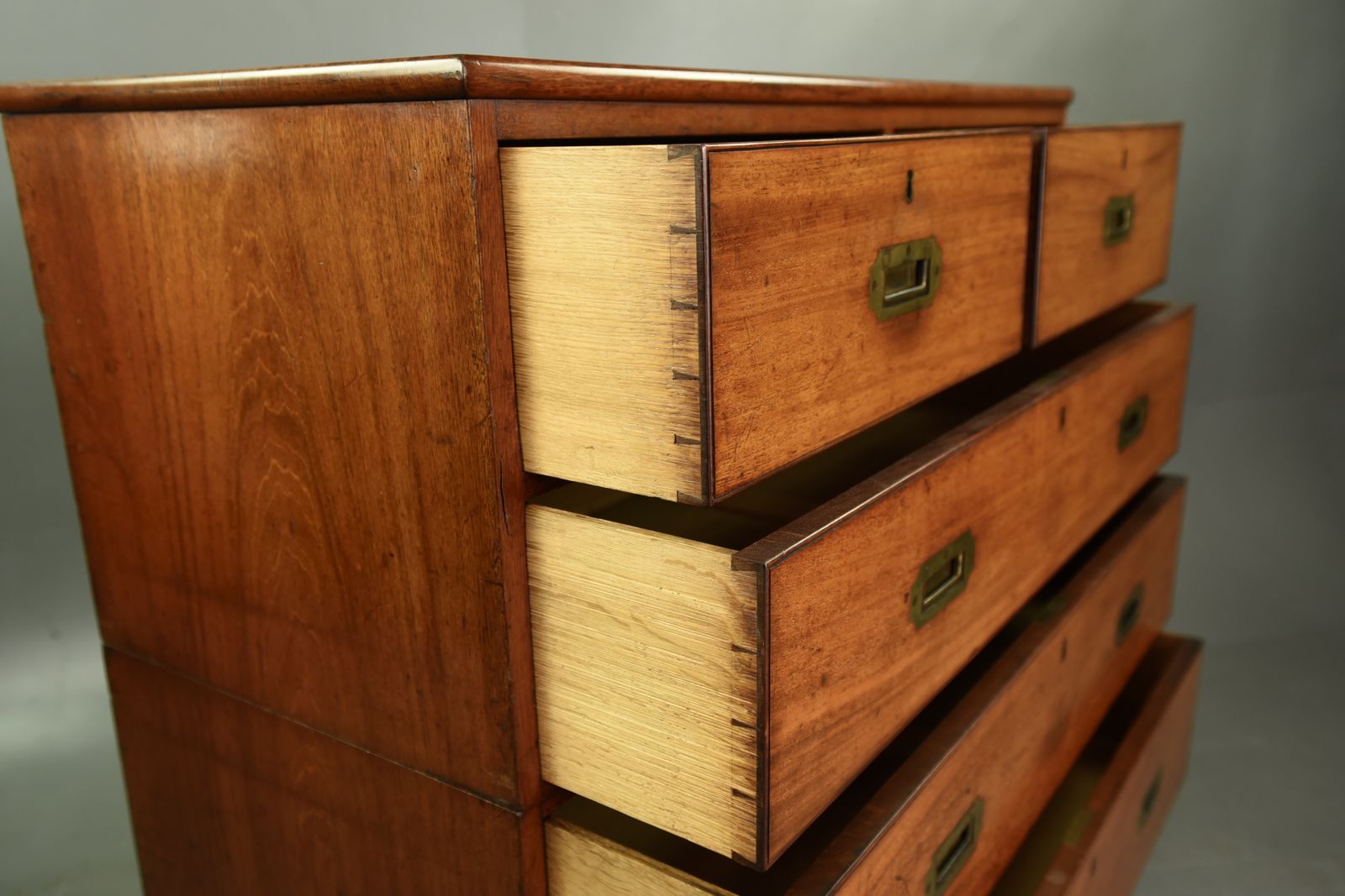 Victorian Mahogany Military Chest Of Drawers photo 1975.0