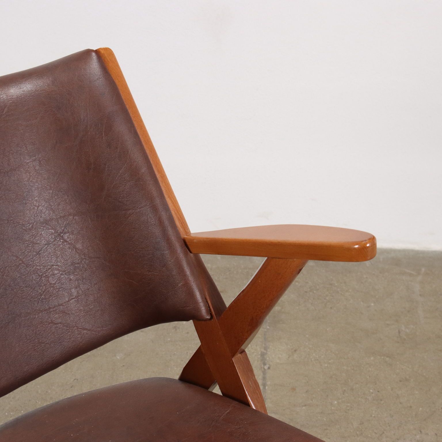 Armchair Leatherette Italy 1960s photo Furniture