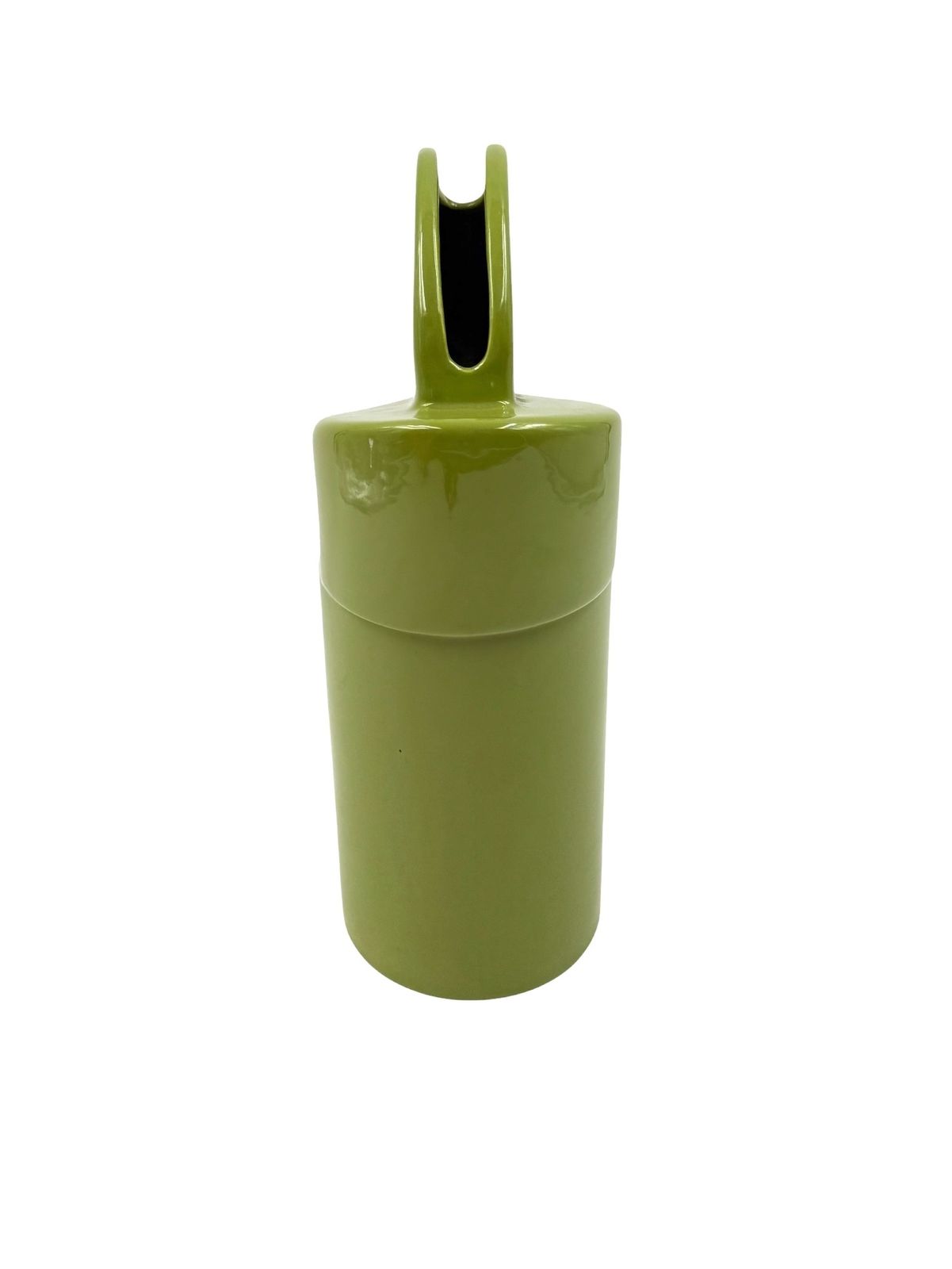 photo buy Space Age Green Ceramic Vase, Pietro Arosio, Parravicini Italy Ca. 1960