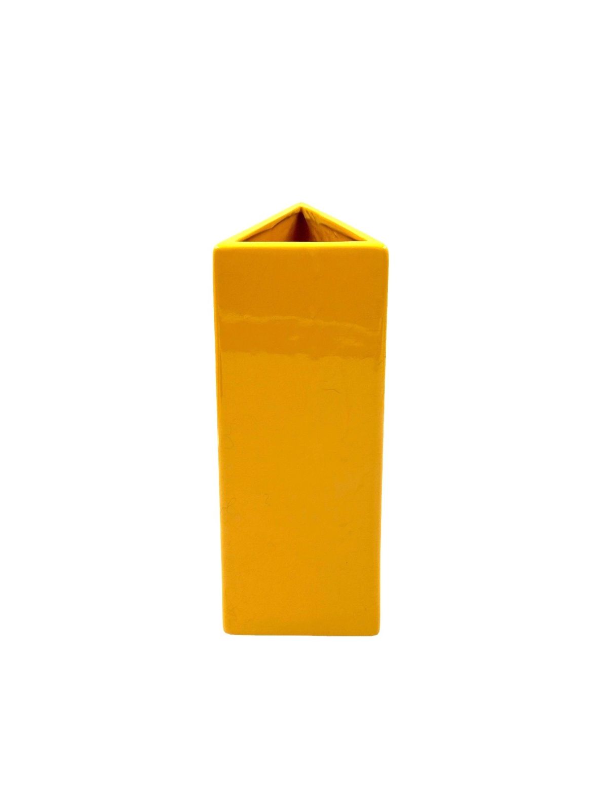 photo vinterior Space Age Yellow Ceramic Vase, Pietro Arosio, Parravicini Italy Ca. 1960