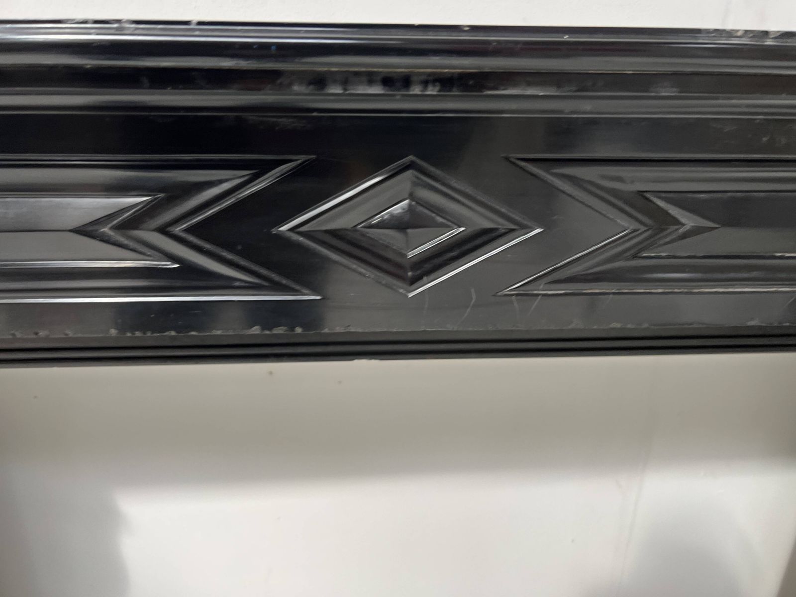 Napoleon III Fireplace With Claw Feet In Black Marble, 19th Century photo vintage