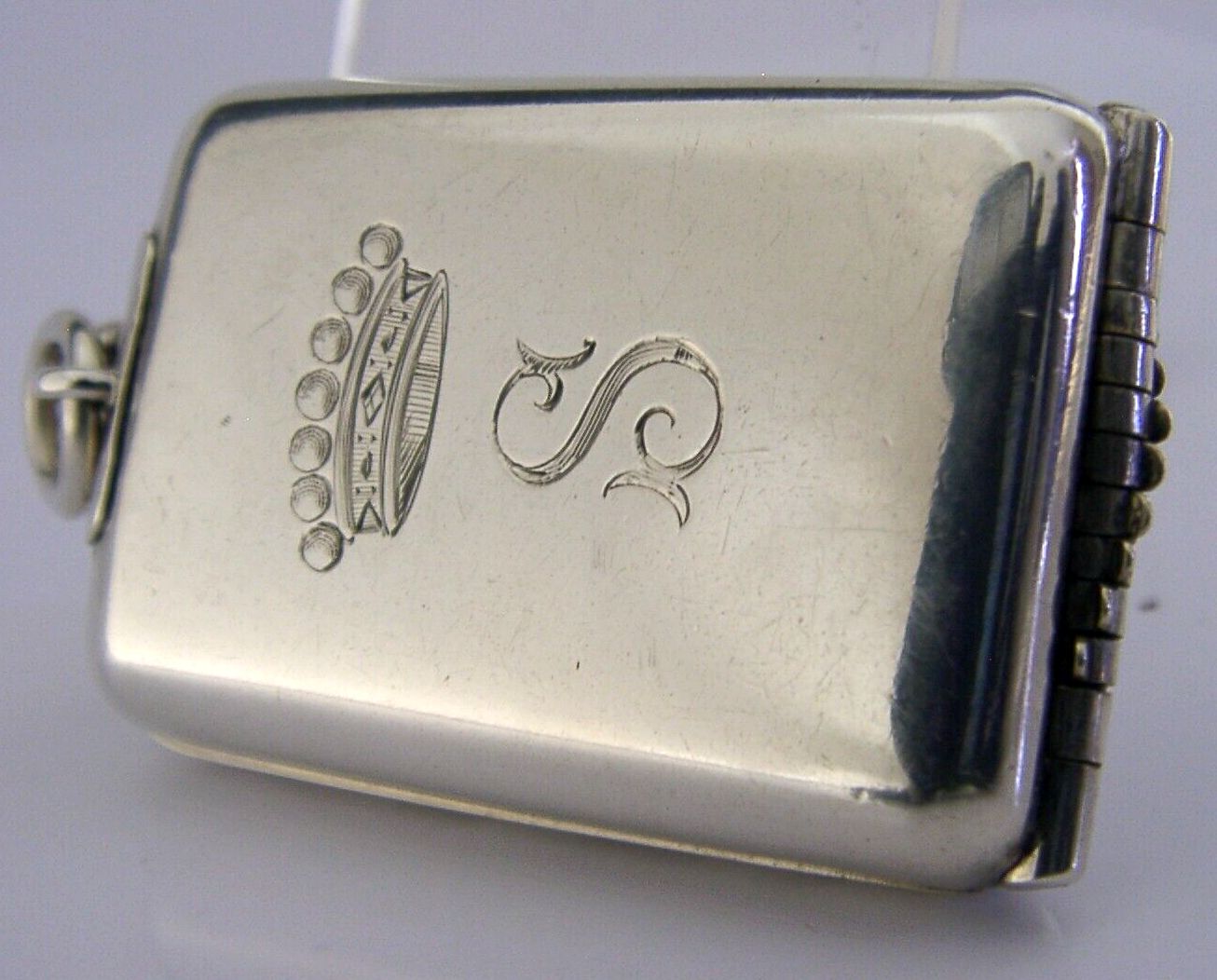 Rare Victorian Viscount Sterling Silver Butt Marker 1898 Antique Shooting photo vinterior