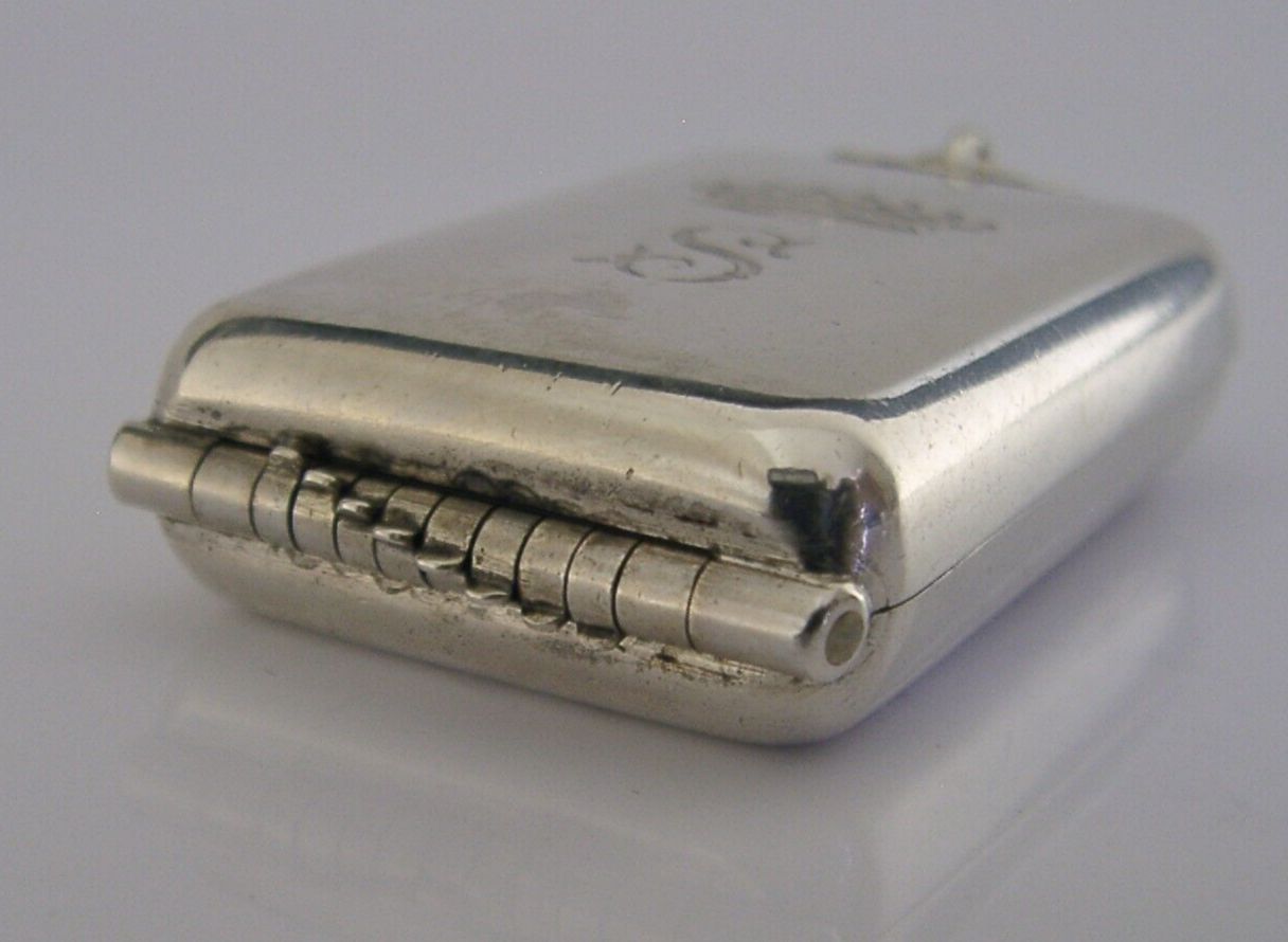 Rare Victorian Viscount Sterling Silver Butt Marker 1898 Antique Shooting photo vintage