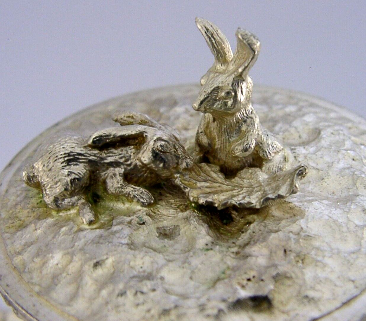 Rare 1 Of 20 Sterling Silver Christopher Lawrence Mushroom 1976 256g Rabbits photo buy