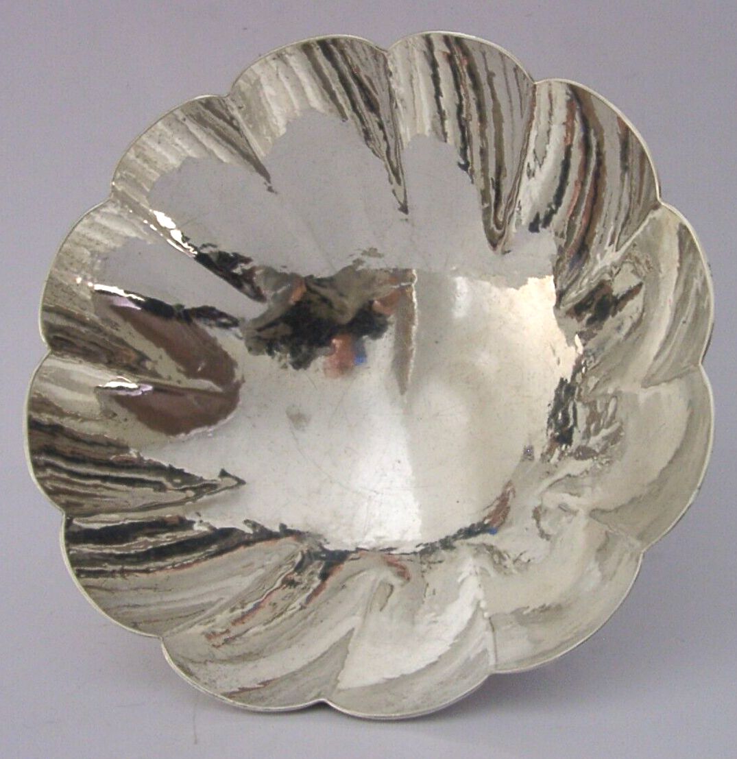 Gillian Packard Rare Plannished Sterling Silver Dish Bowl 1963 English 148g photo for sale
