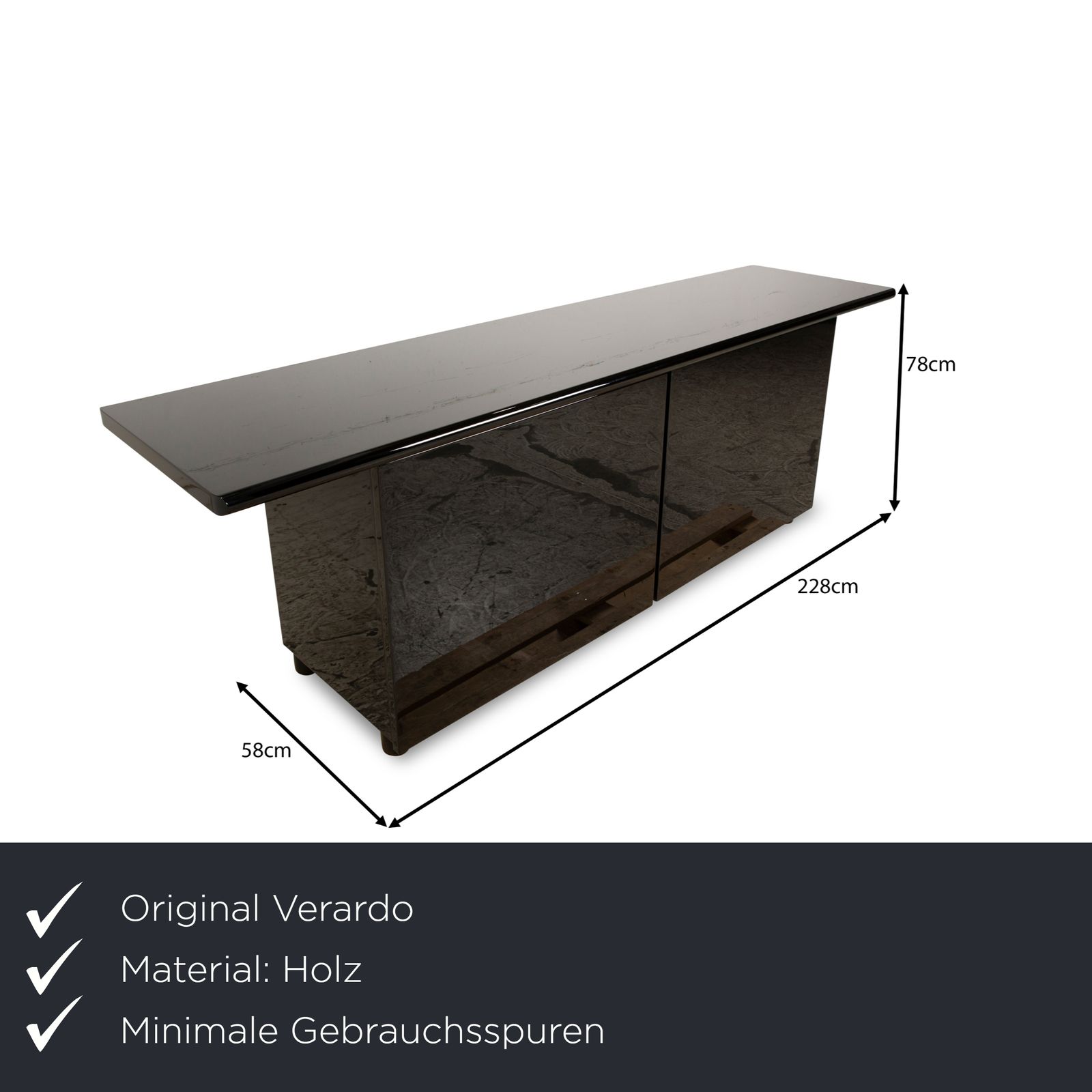 Buffet Verardo en bois noir photo furniture