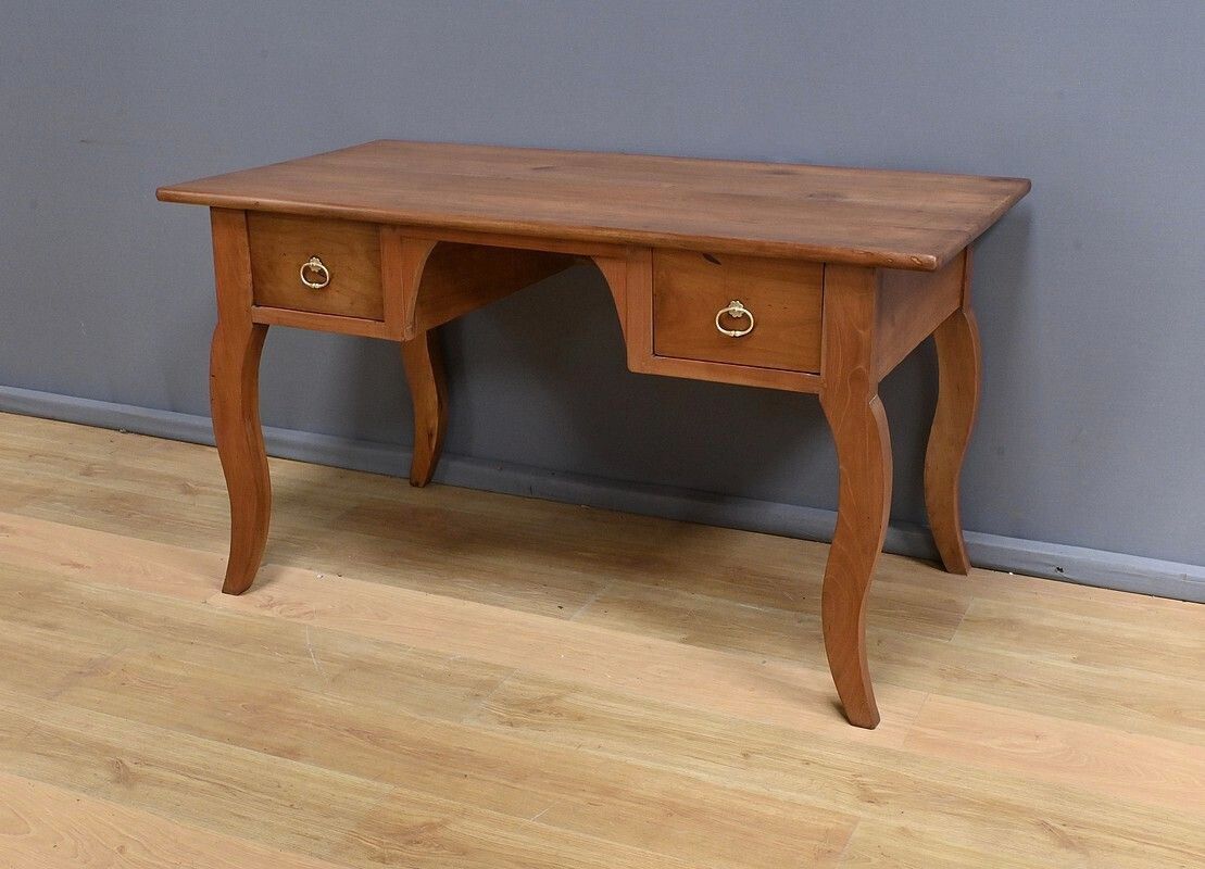 Cherrywood Desk Table, Louis XV Style – Part 2 Of The 19th Century
