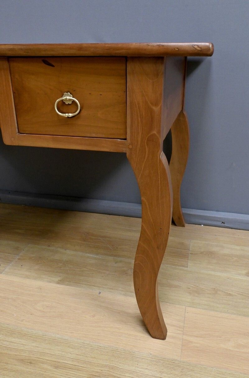 Cherrywood Desk Table, Louis XV Style – Part 2 Of The 19th Century photo vinterior