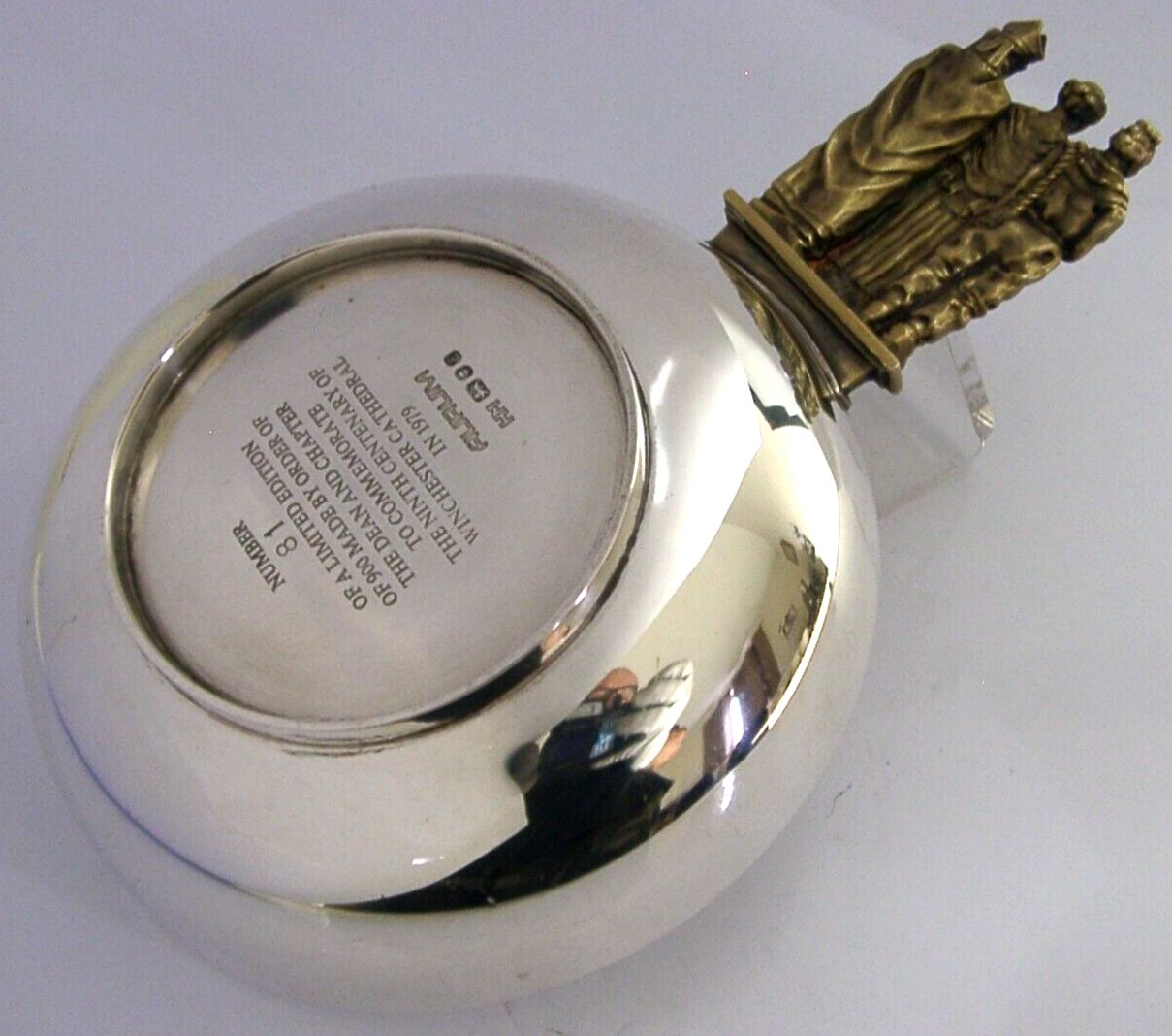 Heavy Aurum 212g Sterling Silver Bowl Porringer 1979 Hector Miller Limited No 81 photo for sale